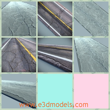 3d Model The Cracked Road Share And Download 3d Models At