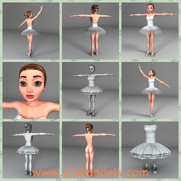 3d Model The Girl With A Dress Share And Download 3d Models At