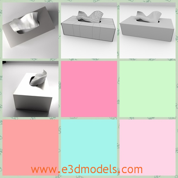 3d Model Of A Tissue Box Share And Download 3d Models At