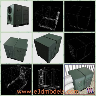 3d model the air rover unit - This is a 3d model of the air rover unit,which is the common product in life.
