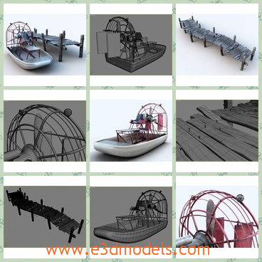 3d model the boat made in wood - This is a 3d model of the boat made in wood,which is made for fun.The mode has a dock with it, and it is useful.