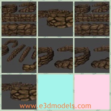 3d model the sandbags - This is a 3d model of the sandbags,which is big and heavy.There are many bags and they form different shapes.