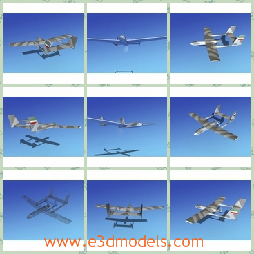 3d model aircraft of Iran - This is a 3d model of the aircraft of Iran,which is the weapon of the army and the Iranian force department  were built in 1981 and were initially put into service to monitor the enemy lines.