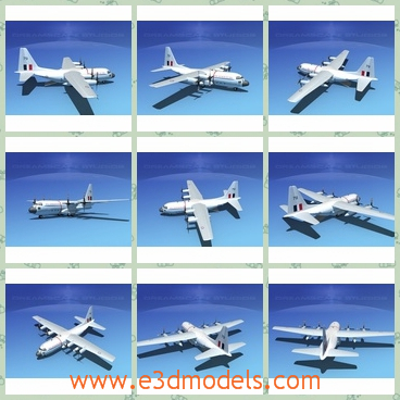 3d model of a white plane - This 3d model is about a dreamscape C-130 hercules V08 and it is very detailed and near to scale.It is used in the Australia air force.