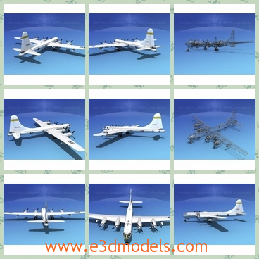 3d model of dreamscape TB-50 superfortress - This is a 3d model of a military aircraft.The Boeing B-50 Superfortress strategic bomber was a post
