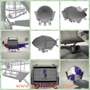 3d model the advertising aircraft - This is a 3d model of the advertising aircraft,which is modern and special.The aircraft is modern and practical.