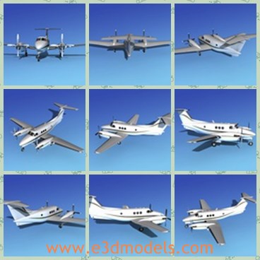 3d model the aircraft - This is a 3d model of the aircraft,which was produced in parallel with the C90 and had many features identical with its sister.