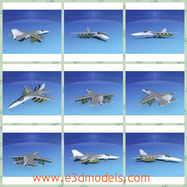3d model the aircraft FB-111 - This is a 3d model of the aircraft FB-111,which was eveloped with the capability of carrying a wide range of weapons including cruise missiles, JDAM, Missiles, many types of dumb bombs and external fuel.