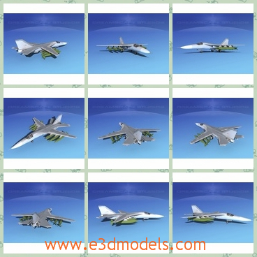 3d model the aircraft FB-111 - This is a 3d model of the aircraft FB-111,which was eveloped with the capability of carrying a wide range of weapons including cruise missiles, JDAM, Missiles, many types of dumb bombs and external fuel.