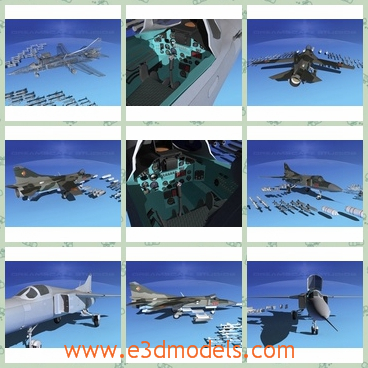 3d model the aircraft in East Germany - This is a 3d model of the aircraft in East Germany,which is large and used in the military.