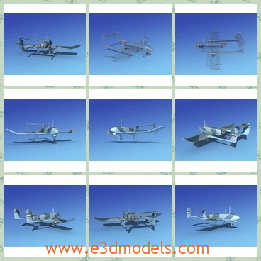 3d model the aircraft in Iran - This is a 3d model of the aircraft in Iran,which is small and unmanned.The model is autonomous and people do not bother to handle it.