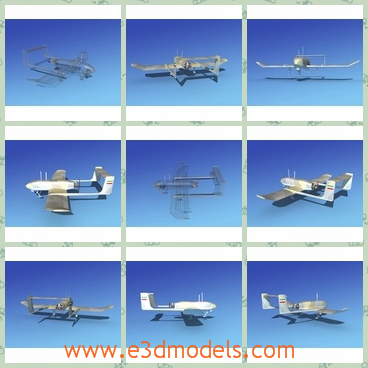 3d model the aircraft in the army - This is a 3d model of the aircraft in the army,which is small and flexible.The model  was first developed at the peak of the Iran-Iraq war.