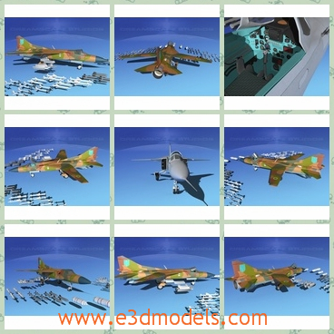 3d model the aircraft in the army - This is a 3d model of the aircraft,which is flew on June 1972. It was the first truly mass-produced version of the MiG-23, and the first VVS fighter.