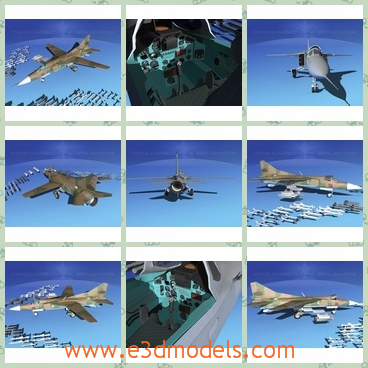 3d model the aircraft in the army - This is a 3d model of the aircraft in the army,which is modern and the necessary equipment of the army.