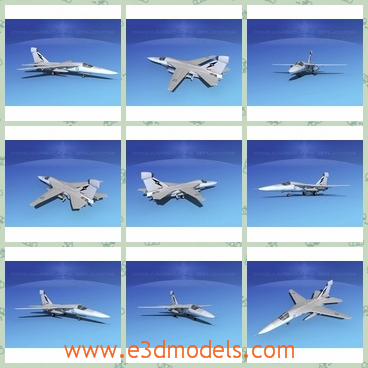 3d model the aircraft made in USA - This is a 3d model of the aircraft made in USA,which becomes more accurate and deadly, the electronic warfare aircraft was developed to counter this threat.