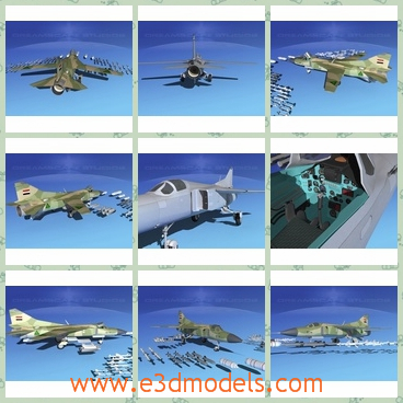 3d model the aircraft of Iraq - This is a 3d model of the aircraft of Iraq,which is the necessary equipment in the army.