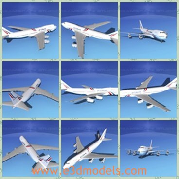 3d model the aircraft of Liberte - This is a 3d model of the aircraft Liberte,which is large and made with hard and steel materials.