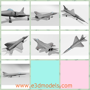3d model the aircraft of Soviet Union - This is a 3d model of the aircraft of Soviet Union,which is the military fighter in the army.