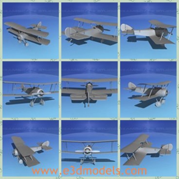 3d model the aircraft VHPB - This is a 3d model of the aircraft VHPB,which is antique and old. It had good power, maneuverability and performance when introduced. The Pup was outclassed by German fighter development in 1917