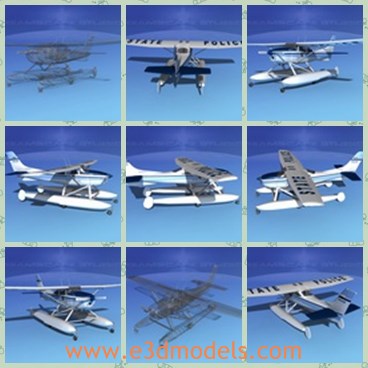 3d model the airplane - This is a 3d model of the airplane,which was immediately popular with pilots. During the early 1960s the Skylane was redesigned along with all of the Cessna production line. The result was a sleeker, sexier and better performing aircraft.