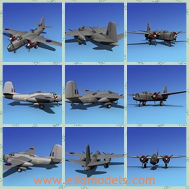 3d model the airplane in Australia - This is a 3d model of the airplane in Australia,which is designed to carry light bomb loads in a tactical bombing role.