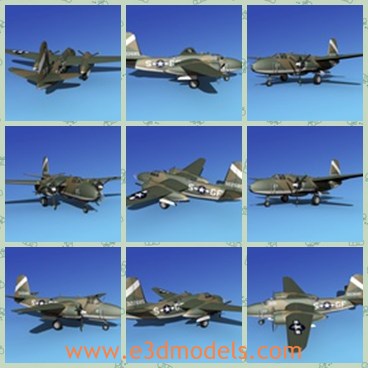 3d model the army plane - This is a 3dmodel of the army plane,which is the most powerful fighter in the army.