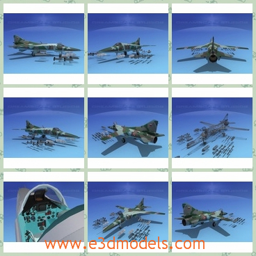 3d model the bomber built by Mikoyan - This is a 3d model of the bomber built by Mikoyan,which is large and practical.The model is an attacker actually.