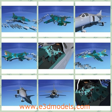 3d model the bomber of the military - This is a 3d model of the bomber of th military,which is the equipment of the army and the model is first flew on June 1972. It was the first truly mass-produced version of the MiG-23.
