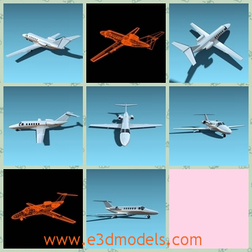 3d model the business jet - This is a 3d model of the business jet,which is modern and special.The model is made for the private use.