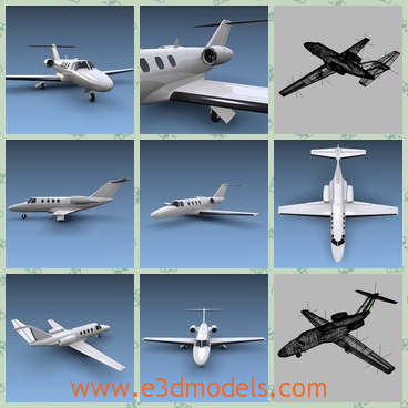 3d model the business jet - This is a 3d model of the business jet,which is not very large and the passengers are not allowed to take too much luggages with them.