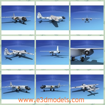 3d model the combat mission - This is a 3d model about a combat mission,which is used by Nazi army in the war.The jet is produced in very limited numbers.