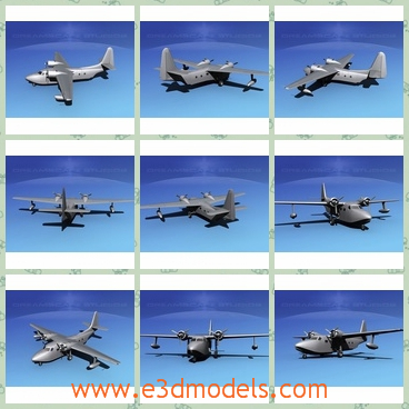3d model the dreamscape G-73 - This is a 3d model of the dreamscape G-73,which is made for commercial use. Retaining many of the features of the smaller aircraft, such as twin radials, high wings with underwing floats.