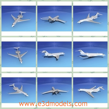 3d model the dreamscape in white - This is a 3d model of the dreamscape in white,which is fine and great.The plane is long and used in the commercial purpose.