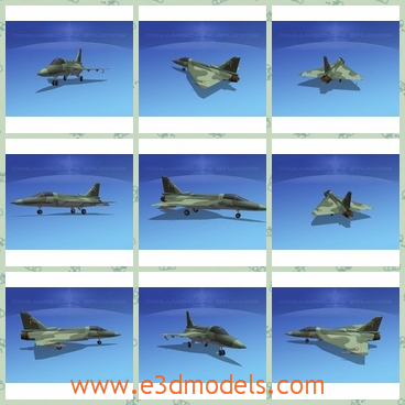 3d model the fighter in green - This is a 3d model about the fighter in green and the model is a tailless, compound delta-wing design to be powered by a single engine and was cleared in January 2011.