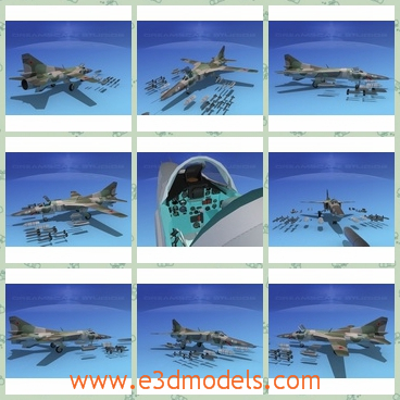 3d model the final combat bomber - This is a 3d model of the aircraft of Soviet Union,which is dangerous and powerful.The model is used in the military.