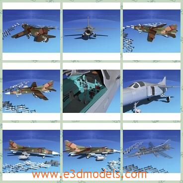 3d model the flogger of MIG-23 - This is a 3d model of the flogger of MIG-23,which is the necessary weapon in the military.