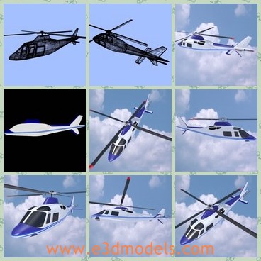 3d model the flying plane - This is a 3d model of the flying plane,which is the civilian type.There are 2 textures for this product,one is for fusselage 2050x2050png and second is for grill parts 800x800png on top of the roof.