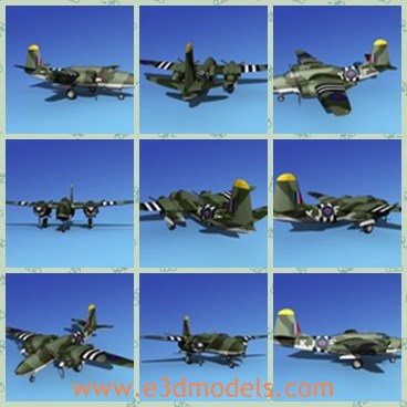 3d model the green army car - This is a 3d model of the green army car,which is the powerful weapon in the WW2.The plane is created in Australia.