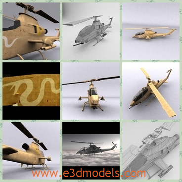 3d model the helicopter in the army - This is a 3d model of the helicopter in the army,which is the weapon of Israel.The plane is made with two seats.