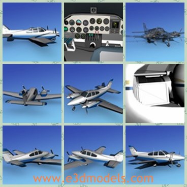 3d model the inner arrangement of the plane - This is a 3d model of the inner arrangement of the plane,which can cost more than 1 million dollars. It is as expensive to operate as it is to buy.
