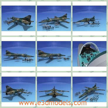 3d model the missile in military - This is a 3d model of the missile in military,which is the fighter used in the wars.The model is capable of automatic nights or bad weather and bombing with a very high degree of accuracy.