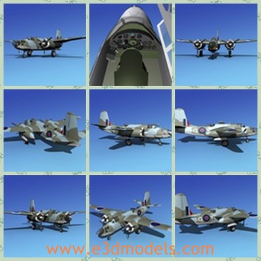 3d model the modern plane - This is a 3d model of the modern plane,which  designed for interior scenes.This model is suitable for use in broadcast, advertising and any type of interiors.