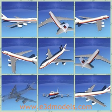 3d model the modern plane - This is a 3d model of the modern plane,which is the most modern and famou brand in the world.