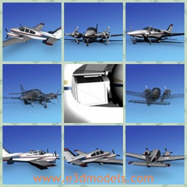 3d model the new plane - This is a 3d model of the new plane,which  can cost more than 1 million dollars. It is as expensive to operate as it is to buy. Older Barons including the 55 have retained