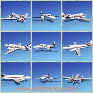 3d model the plane - This is a 3d model of the plane,which was  developed from a gradual design development from the original twin engine Beechcraft Twin Bonanza.and Queen Air.