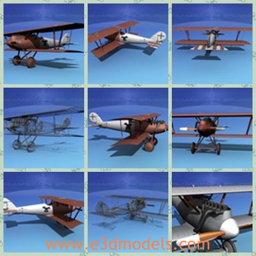 3d model the plane developed by Rudolph - This is a 3d model of the plane developed by Rudolph,which  was a bit heavier than the standard built wood and fabric construction.