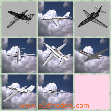 3d model the plane for business purpose - This is a 3d model of the plane,which is the business type.THe  model was created with blender internal render and with compositing nodes in blender file.