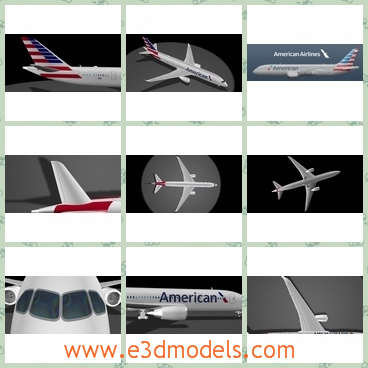 3d model the plane for passengers - This is a 3d model of the plane for passengers,which is large and modern.The model jet is designed by the commercial zone.