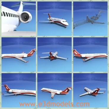3d model the plane from Shanghai - This is a 3d model of the plane from Shanghai airlines,which is  a key part of China