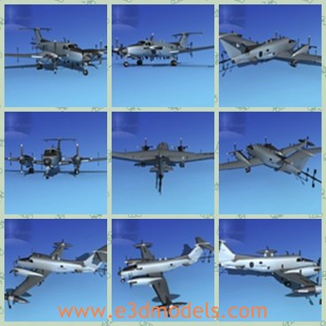 3d model the plane in army - This is a 3d model of the plane in army,which is large and common in life.The model is powerful.